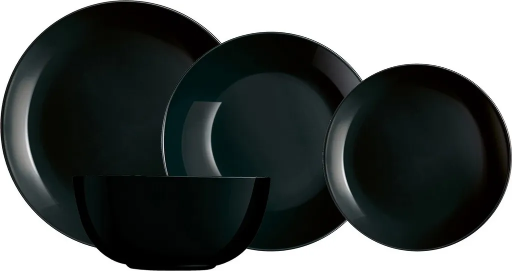 Geschirr Luminarc 9311622 Schwarz Gehärtetes Glas (19 Pcs) 3 Geschirr Luminarc 9311622 Schwarz Gehärtetes Glas (19 Pcs)