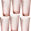 Ritzenhoff & Breker Longdrinkglas "LAWE" 400 Ml Rosa 6 Stück -Kuechengeschirr 46794929904229fb8cbf644a4beddfc0