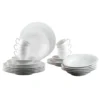 Seltmann Weiden Trio Weiß Kombiservice 30-tlg.