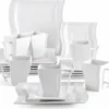 MALACASA, Serie Flora, 18 Tlg . Set Cremeweiß Porzellan Kaffeeservice Geschirrset Mit Je 6 Kuchenteller, 6 Tasse 220ml, 6 Untertasse Für 6 Personen 2 MALACASA, Serie Flora, 18 Tlg . Set Cremeweiß Porzellan Kaffeeservice Geschirrset Mit Je 6 Kuchenteller, 6 Tasse 220ml, 6 Untertasse Für 6 Personen -Kuechengeschirr 4932c30e3baf3b47e7166961eaafa4ce