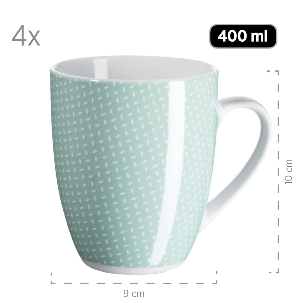 Mäser 931565 Kombiservice Kitchen Time II Für 4 Personen, Porzellan, Grün (1 Set, 16-teilig) 9 Mäser 931565 Kombiservice Kitchen Time II Für 4 Personen, Porzellan, Grün (1 Set, 16-teilig) – Bild 7