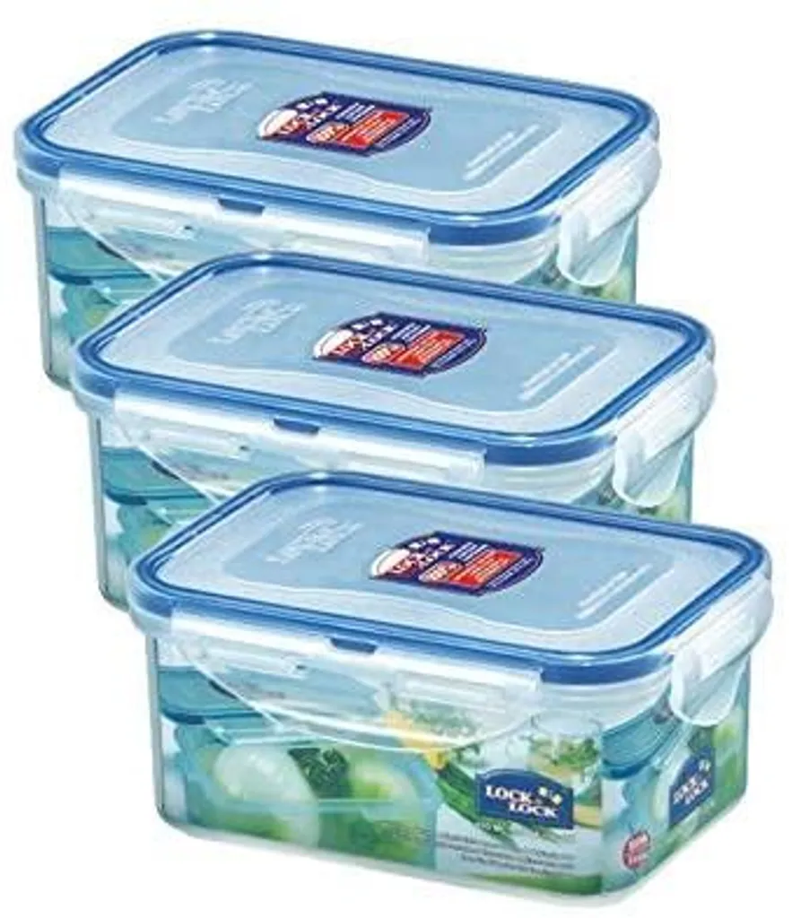 Lock & Lock LocknLock Classic 600ml 151 X 108 X 69 Mm HPL811 - 3er Set 3 Lock & Lock LocknLock Classic 600ml 151 X 108 X 69 Mm HPL811 - 3er Set