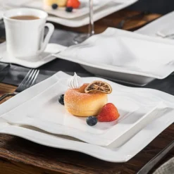 MALACASA, Serie Mario, 60 Tlg. Cremeweiß Porzellan Geschirrset Tafelservice Mit Je 12 Kaffeetassen, 12 Untertassen, 12 Dessertteller, 12 Suppenteller Und 12 Speiseteller 11 MALACASA, Serie Mario, 60 Tlg. Cremeweiß Porzellan Geschirrset Tafelservice Mit Je 12 Kaffeetassen, 12 Untertassen, 12 Dessertteller, 12 Suppenteller Und 12 Speiseteller -Kuechengeschirr 4b77ceabf19590294fdb47834f0e9810