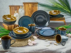 CreaTable 22861 Kombiservice Mallorca Für 4 Personen, Steinzeug, Mehrfarbig (1 Set, 16-teilig) -Kuechengeschirr 4b8c840411d312d7fb90ac230485b68e