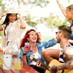 Relaxdays 4 Trinkgläser Mit Deckel Und Zubehör -Kuechengeschirr 4ca79a913b90fe669ef5ff5a818a952c