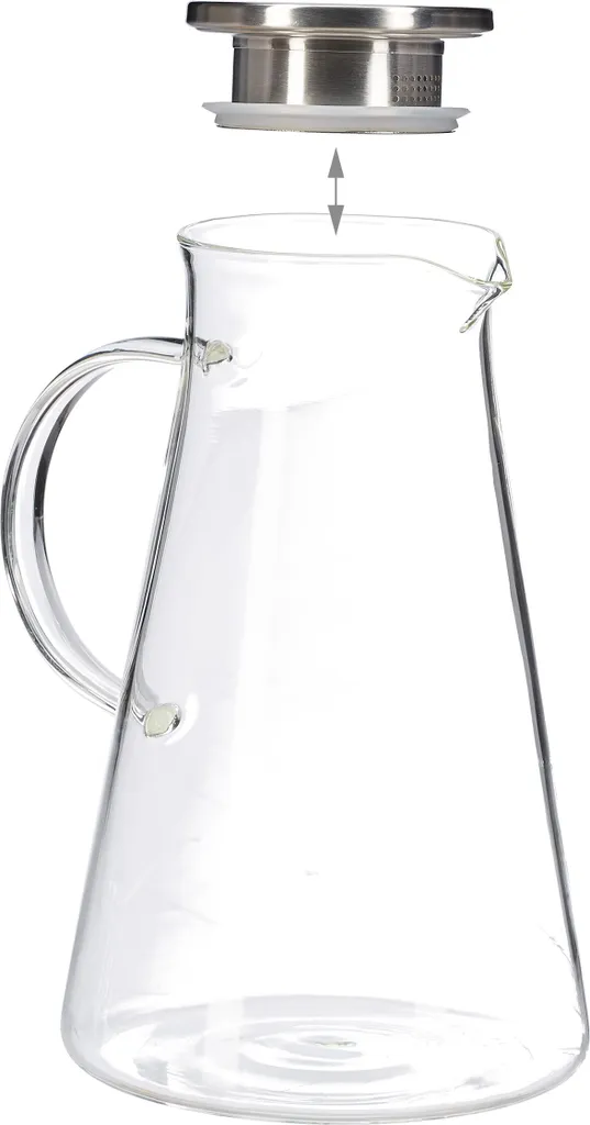 Relaxdays Glaskaraffe Mit Deckel 1,8 Liter 13 Relaxdays Glaskaraffe Mit Deckel 1,8 Liter – Bild 11