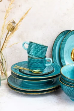 Mäser 931942 Kaffeeservice Prospero Für 6 Personen, Porzellan, Blau (1 Set, 12-teilig) -Kuechengeschirr 4f5c97e927c9fe40823406e75a2e2dd5