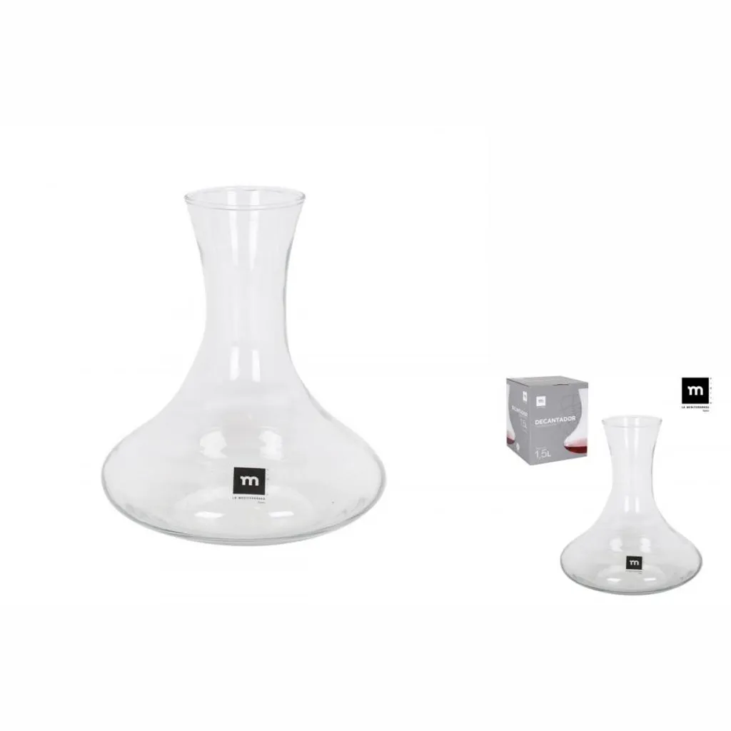 Weinkaraffe Aus Glas La Mediterránea Rustik (1,5 L) 5 Weinkaraffe Aus Glas La Mediterránea Rustik (1,5 L) – Bild 3