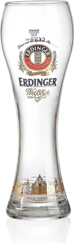 Weizenbierglas 0,5 Liter Erdinger 4 Weizenbierglas 0,5 Liter Erdinger – Bild 2