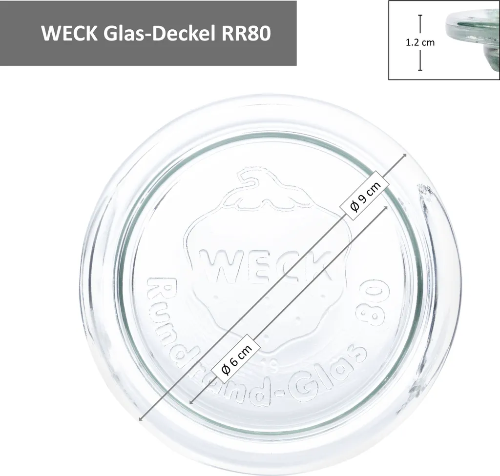 12er Set Weck Gläser 1040ml Zylinderglas Mit 12 Glasdeckeln Inkl Rezeptheft 8 12er Set Weck Gläser 1040ml Zylinderglas Mit 12 Glasdeckeln Inkl Rezeptheft – Bild 6