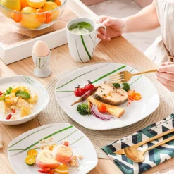 VEWEET Porzellan Tafelservice 'Aviva' 100-teilig Set, Kombiservice Mit Dessertteller, Speiseteller, Suppenteller, Müslischalen, Kaffeebecher, Kaffeetassen Set, Eierbecher, Milch- Und Zuckerset 13 VEWEET Porzellan Tafelservice 'Aviva' 100-teilig Set, Kombiservice Mit Dessertteller, Speiseteller, Suppenteller, Müslischalen, Kaffeebecher, Kaffeetassen Set, Eierbecher, Milch- Und Zuckerset -Kuechengeschirr 552a9ea1fe318035c3cc83d708df5011