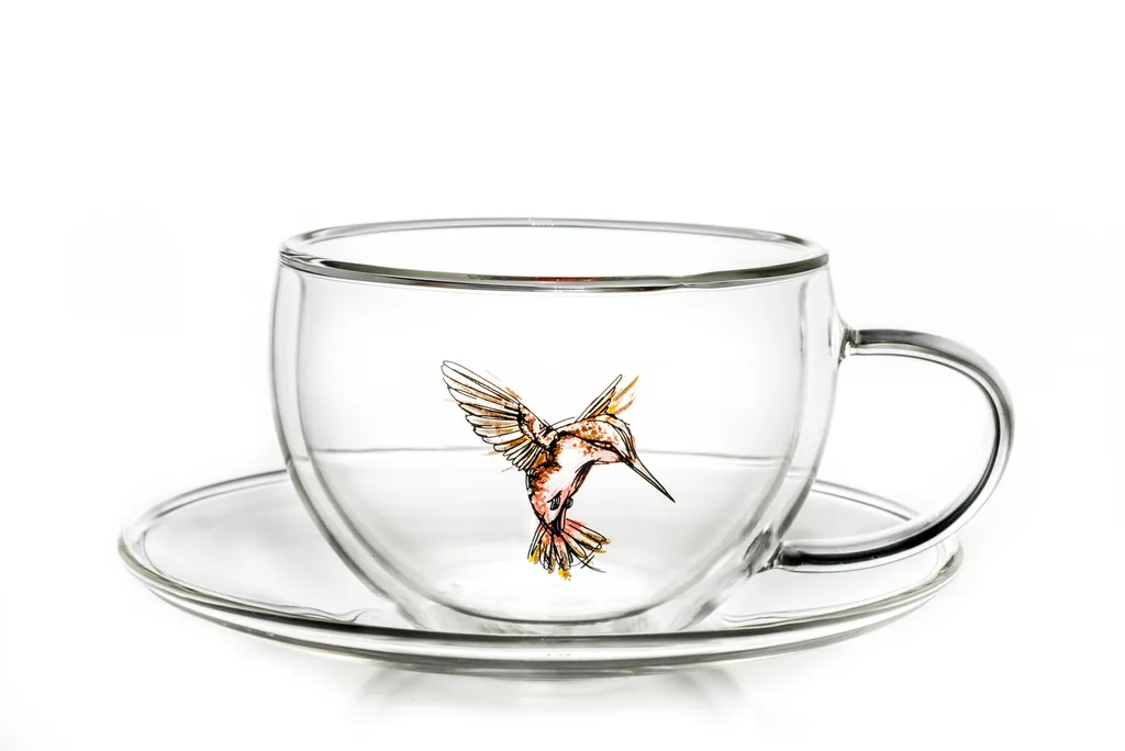 Creano 6er-Set Thermo-Tasses "Hummi" Für Tee/Latte Macchiato, Doppelwandig, Mit Kolibri-Muster | 250ml In Exklusiver Geschenkpackung 7 Creano 6er-Set Thermo-Tasses "Hummi" Für Tee/Latte Macchiato, Doppelwandig, Mit Kolibri-Muster | 250ml In Exklusiver Geschenkpackung – Bild 5