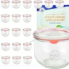 24er Set Weck Gläser 580ml Tulpengläser 1/2L Mit 24 Glasdeckeln, 24 Einkochringen Und 48 Klammern 1 24er Set Weck Gläser 580ml Tulpengläser 1/2L Mit 24 Glasdeckeln, 24 Einkochringen Und 48 Klammern -Kuechengeschirr 5582e5a92cec91f9eb6a4a518c3e448d