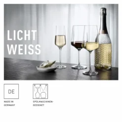 LICHTWEISS JULIE WEIßWEINGLAS-SET #1 VON NADINE NIGGEMEIER -Kuechengeschirr 57ebd48214c4085311dc07a7a625c860