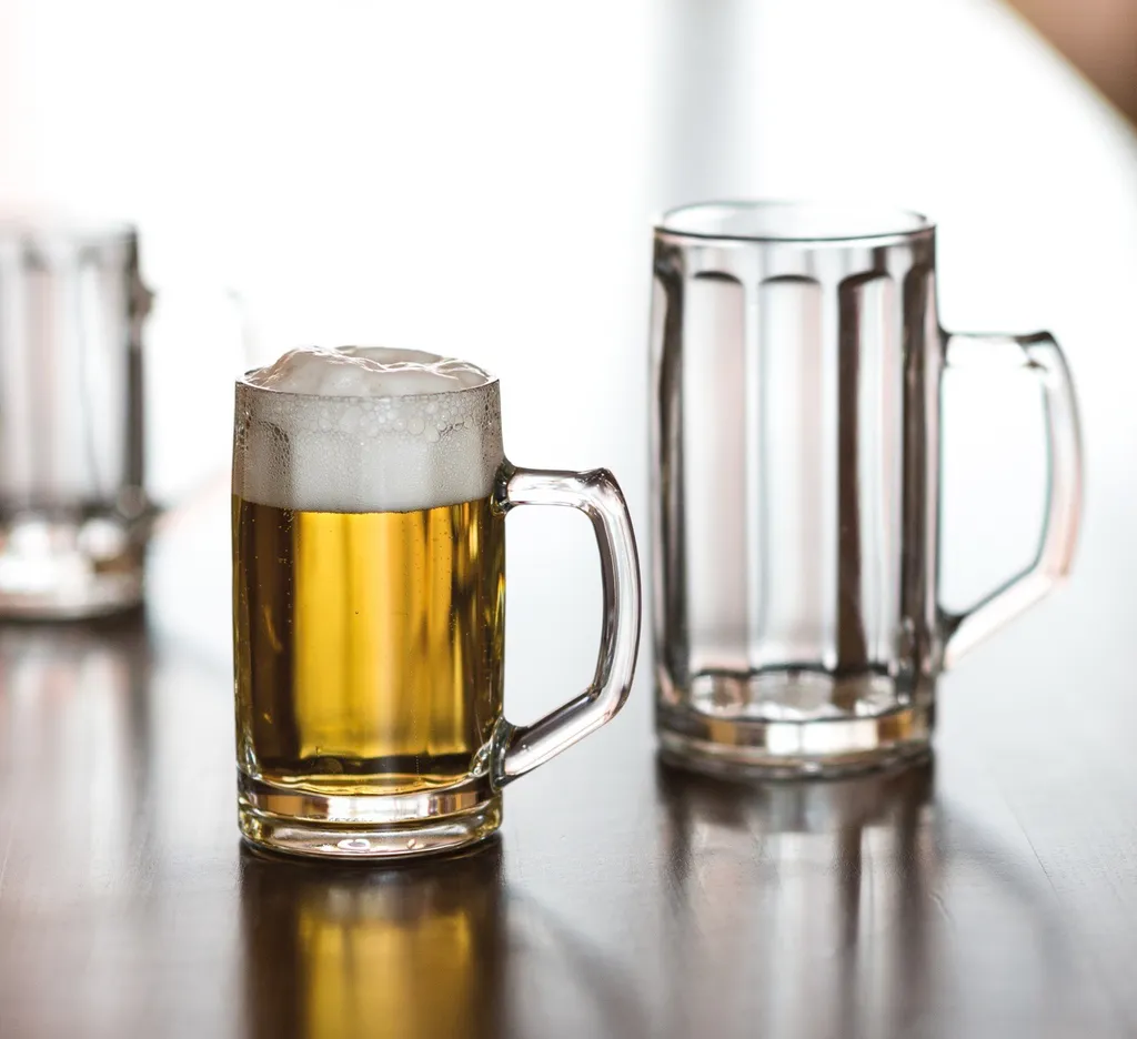 Borgonovo 12001820 Brema Ottica Bierseidel, Bierkrug, Bierglas, 567ml, Mit Füllstrich Bei 0,5l, Glas, Transparent, 6 Stück 4 Borgonovo 12001820 Brema Ottica Bierseidel, Bierkrug, Bierglas, 567ml, Mit Füllstrich Bei 0,5l, Glas, Transparent, 6 Stück – Bild 2