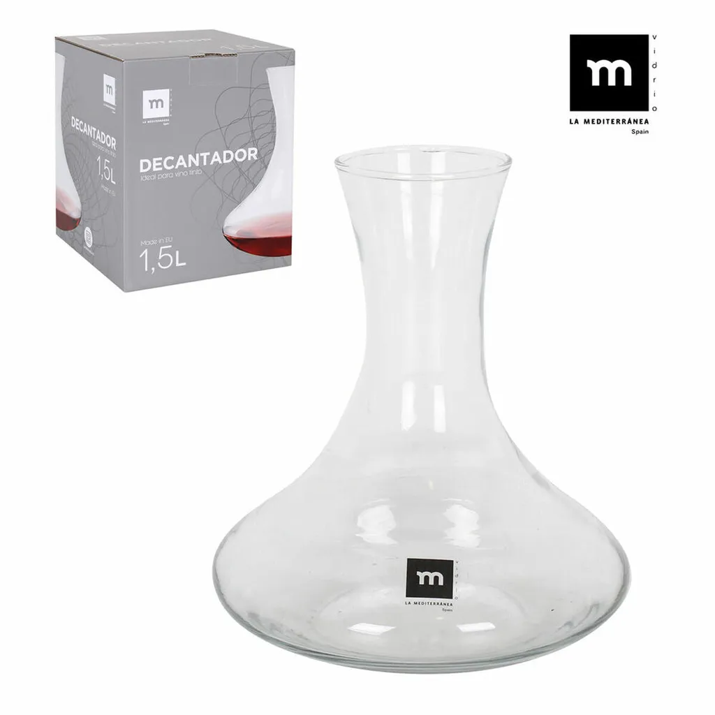 Weinkaraffe Aus Glas La Mediterránea Rustik (1,5 L) 3 Weinkaraffe Aus Glas La Mediterránea Rustik (1,5 L)