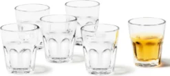 Leonardo Rock Stamper, Schnapsglas, Pinnchen, Shotglas, Glas, 40 Ml, 6er Set, 12994