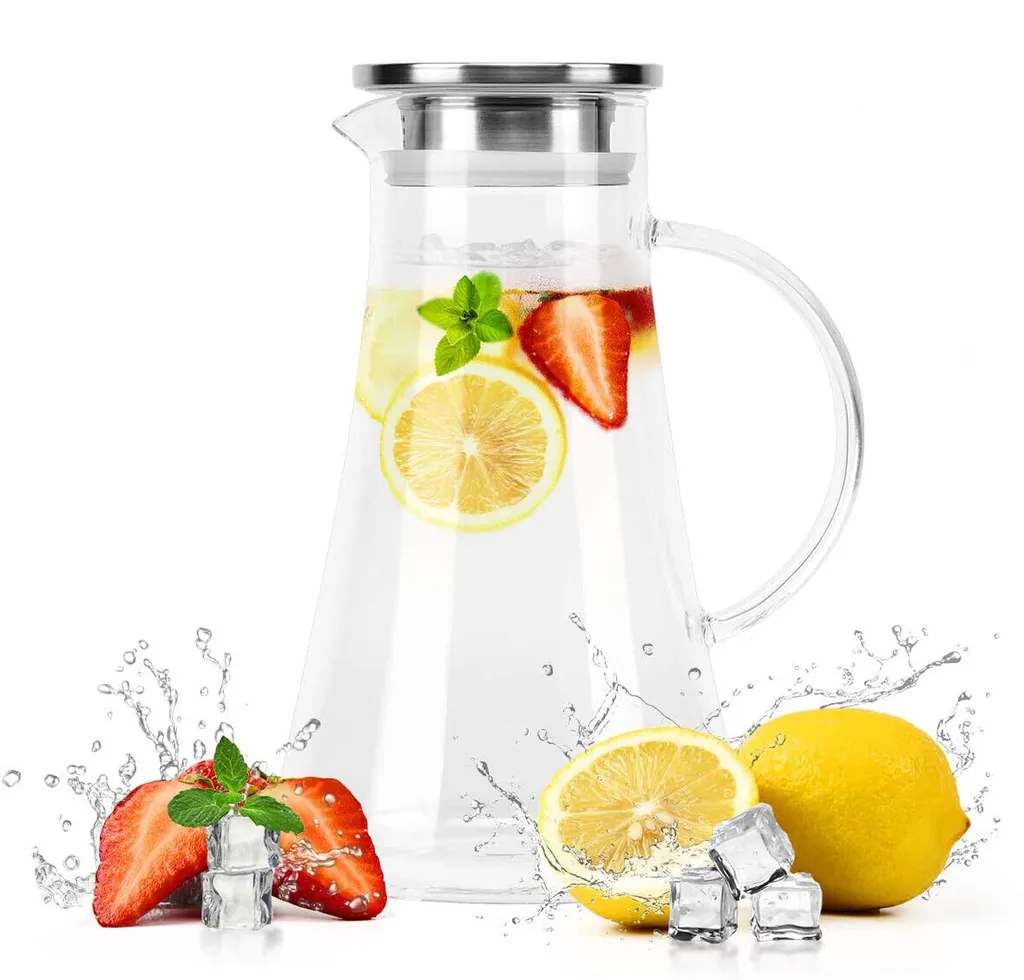 1500ml Wasserkaraffe Wasserkrug Karaffe Glaskrug Glaskaraffe Mit Edelstahl Filter Glas Kaltwasserkocher Karaffen 3 1500ml Wasserkaraffe Wasserkrug Karaffe Glaskrug Glaskaraffe Mit Edelstahl Filter Glas Kaltwasserkocher Karaffen