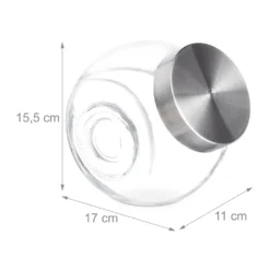 Relaxdays Bonbongläser 4er Set 1,5 L -Kuechengeschirr 5b69bd117e5e64250f8c2c0c278a5771