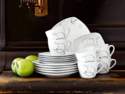 Mäser 921344 Chanson Kombiservice, Für 6 Personen, Weiß, 30-teilig (1 Set) -Kuechengeschirr 5bf5c8333a7f3a32e709a65ba3c73bb1