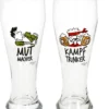 2x Weizenbiergläser Mutmacher Kampftrinker Weißbierglas 0,5L -Kuechengeschirr 5cc546b4087eadbce1057fb7316d889e