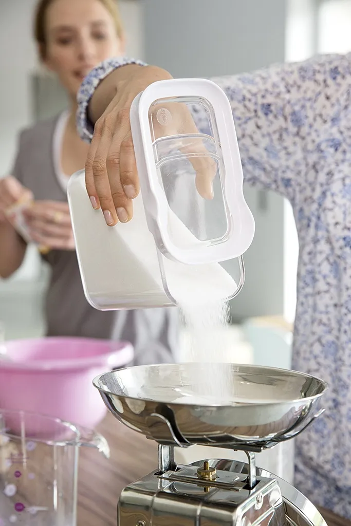 Emsa Trockenvorratsdose OPTIMA 0,45 Liter Transparent / Weiß 14 Emsa Trockenvorratsdose OPTIMA 0,45 Liter Transparent / Weiß – Bild 12