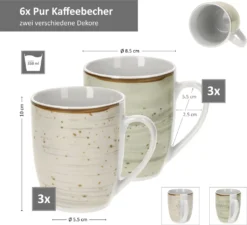 24tlg. Kombiservice Pur 6Pers Kaffeebecher Müslischale Kuchenteller + Speiseteller Flach Porzellan 11 24tlg. Kombiservice Pur 6Pers Kaffeebecher Müslischale Kuchenteller + Speiseteller Flach Porzellan -Kuechengeschirr 5ef41c113c3d970426a0db8c0eb5179e