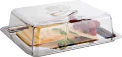 APS Serviertablett Mit Haube /// /// 25 X 19 Cm, H: 7 Cm /// 18/0 Edelstahl /// 67 -Kuechengeschirr 6110bb0d7a4814de6b694fe44b590481