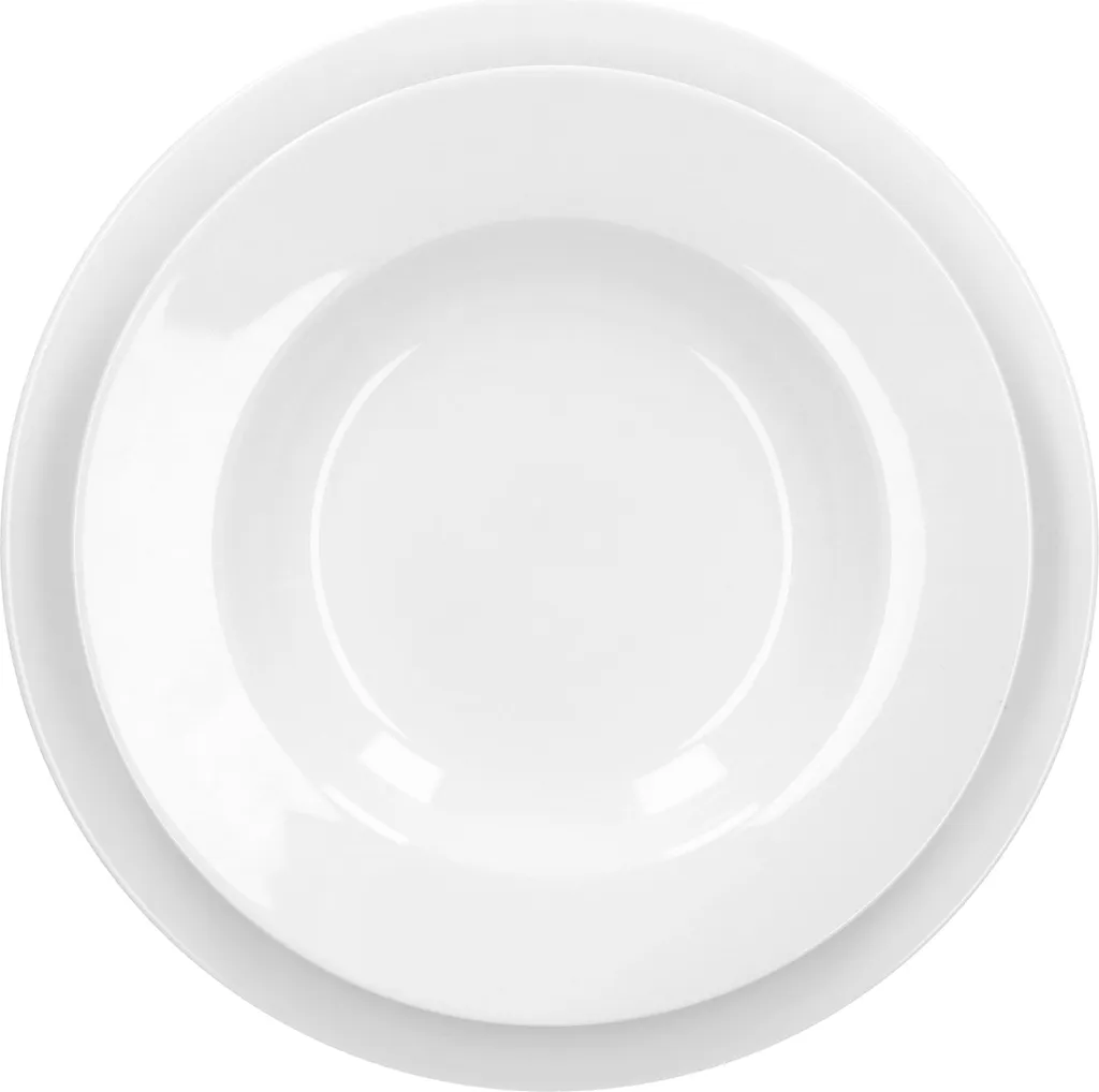 Van Well Trend 12-tlg. Tafelservice Weiß Für 6 Personen, Speiseteller + Suppenteller 4 Van Well Trend 12-tlg. Tafelservice Weiß Für 6 Personen, Speiseteller + Suppenteller – Bild 2