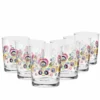 KROSNO Folk Bunt Wassergläser, 6er-Set, 250 Ml -Kuechengeschirr 639b36a2dc7182a34b243dc13d5b7a60