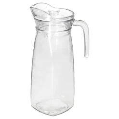 KARA Glas-Karaffe Mit Kunstoff-Deckel + Griff 1,2L Wasser-Krug Saftkanne Limo 9 KARA Glas-Karaffe Mit Kunstoff-Deckel + Griff 1,2L Wasser-Krug Saftkanne Limo -Kuechengeschirr 6409be163780ef10f03d8a47e80d77a1