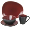 Van Well 16tlg. Kombi-Set Elements Rot 4Pers. Steingut Becher Teller Schale 1 Van Well 16tlg. Kombi-Set Elements Rot 4Pers. Steingut Becher Teller Schale -Kuechengeschirr 689e467392e502f9910171223431bed1