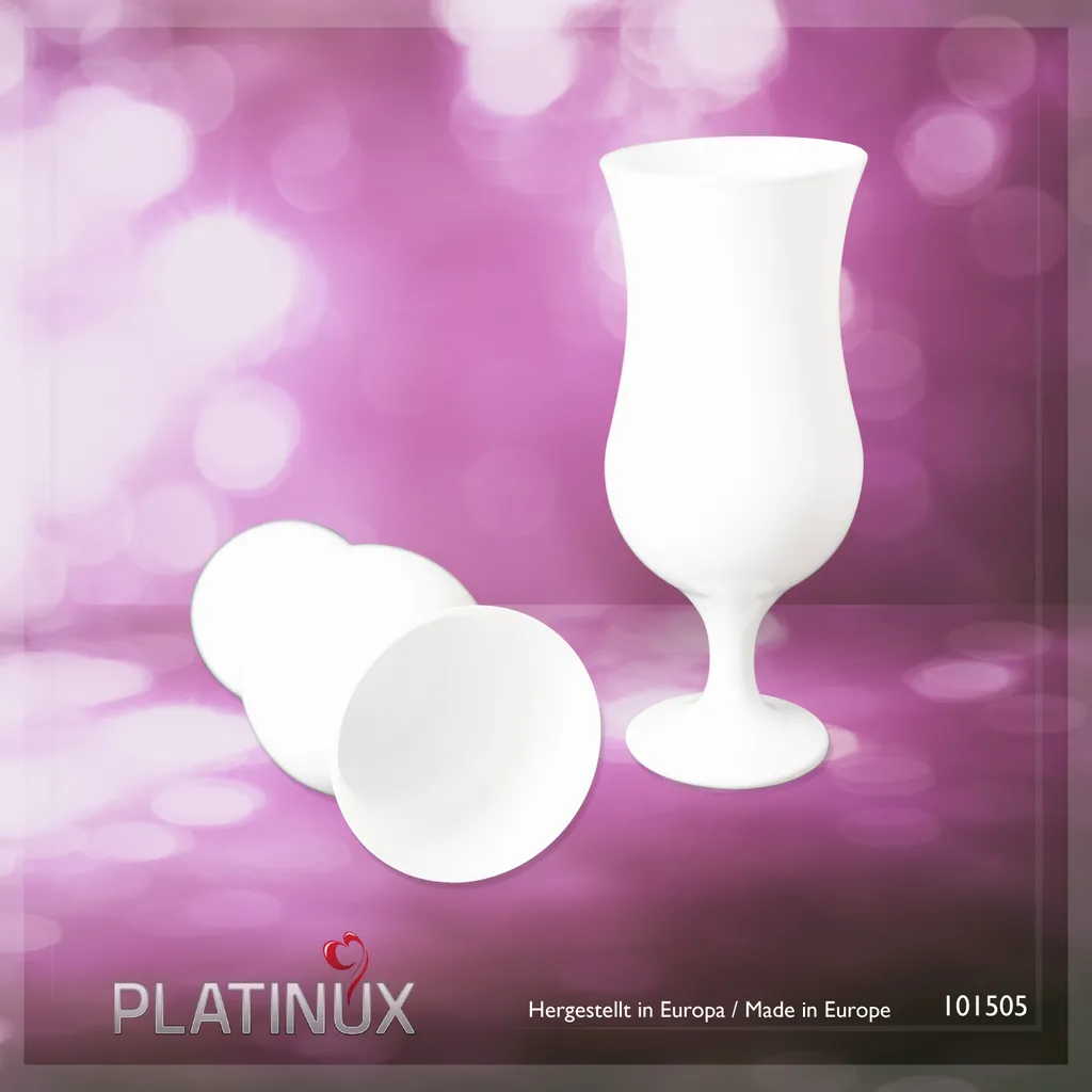 Weiße Cocktailgläser 400ml (max. 470ml) Longdrinkgläser Set 6 Stück Bargläser 6 Weiße Cocktailgläser 400ml (max. 470ml) Longdrinkgläser Set 6 Stück Bargläser – Bild 4