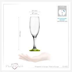 Sektgläser Bunt Aus Glas 150ml (max.190ml) Set 6-Teilig Champagnergläser Prosecco Gläser -Kuechengeschirr 6e4b0a9fb0fb88fdcd936d155d5561e9