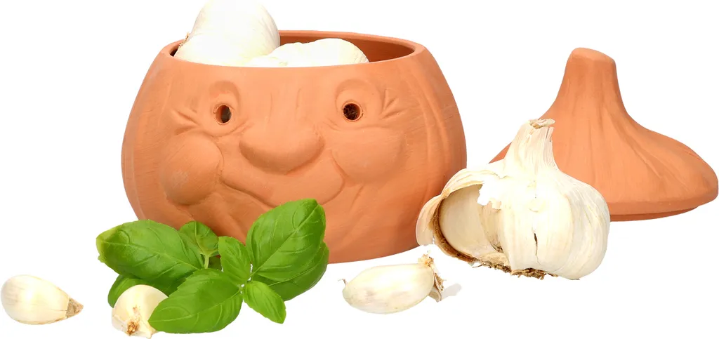 Mambocat 3tlg. Terrakotta-Töpfe Set Knoblauchtopf + Zwiebeltopf + Kartoffeltopf Vorrats-Dosen 5 Mambocat 3tlg. Terrakotta-Töpfe Set Knoblauchtopf + Zwiebeltopf + Kartoffeltopf Vorrats-Dosen – Bild 3