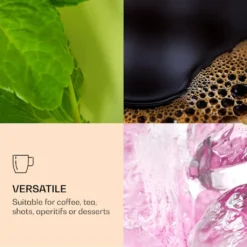 DUOS 4X 410ml Jumbo Doppelwandige Thermo-Gläser + 4X Edelstahl-LÖFFEL, Für Latte Macchiato, Cocktails, Vorspeisen By Feelino -Kuechengeschirr 6f6bb03a4fa8951b2abdf995f6fd6321