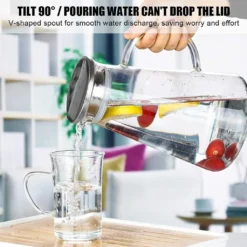 1500ml Wasserkaraffe Wasserkrug Karaffe Glaskrug Glaskaraffe Mit Edelstahl Filter Glas Kaltwasserkocher Karaffen 12 1500ml Wasserkaraffe Wasserkrug Karaffe Glaskrug Glaskaraffe Mit Edelstahl Filter Glas Kaltwasserkocher Karaffen -Kuechengeschirr 703015c98d372496f5fd1e5f7a3ac106