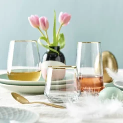 BUTLERS TOUCH OF GOLD 6x Gläser Mit Goldrand 345ml -Kuechengeschirr 7255ad1ffd28301bac72a5e9d668b473