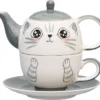 Tea For One / Teeset / Teeservice Sweet-Line Cat Face, Teekanne 400ml Mit Teetasse 200ml, Keramik 2 Tea For One / Teeset / Teeservice Sweet-Line Cat Face, Teekanne 400ml Mit Teetasse 200ml, Keramik -Kuechengeschirr 729bcbf2e58d006af92db2f2b14799e4