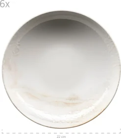 Mäser 931949 Tafelservice Ossia Für 6 Personen, Steinzeug, Weiß/beige (1 Set, 18-teilig) -Kuechengeschirr 72cd6a89f2d150631bd6e5f911227553