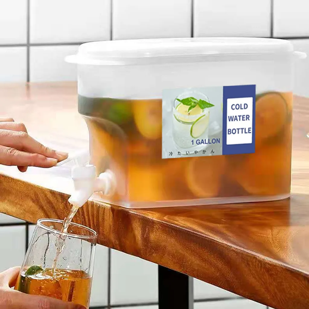 Getränkespender Aus Kunststoff, Getränkespender Mit Zapfen, 3.5L/ 5L L Eissaft, Limonadenspender Für Party, Täglicher Gebrauch, Milchspender Für Kühlschrank Gallone, Kleiner Wasserspender,3,5 L 4 Getränkespender Aus Kunststoff, Getränkespender Mit Zapfen, 3.5L/ 5L L Eissaft, Limonadenspender Für Party, Täglicher Gebrauch, Milchspender Für Kühlschrank Gallone, Kleiner Wasserspender,3,5 L – Bild 2