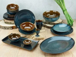 CreaTable 22861 Kombiservice Mallorca Für 4 Personen, Steinzeug, Mehrfarbig (1 Set, 16-teilig) -Kuechengeschirr 741c01f2a98a967d202a2334b4e192bb