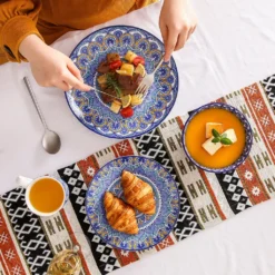 Vancasso Tafelservice Porzellan, Mandala 16 Teiliges Essgeschirr Kombiservice, Handbemaltes Geschirrset Für 4 Personen, Böhmischer Stil 18 Vancasso Tafelservice Porzellan, Mandala 16 Teiliges Essgeschirr Kombiservice, Handbemaltes Geschirrset Für 4 Personen, Böhmischer Stil -Kuechengeschirr 754df4060bca7c436160a9519c900fd1