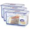Lock & Lock Lock&Lock HPL818 Vorratsdose 1,9L - Luft Und Wasserdicht - Rechteckig (3er Pack