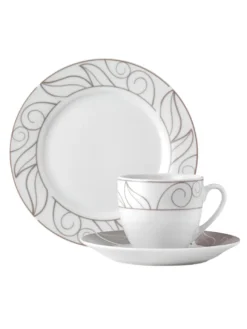 WELLCO Kaffeeset Grenoble Porzellan 18teilig