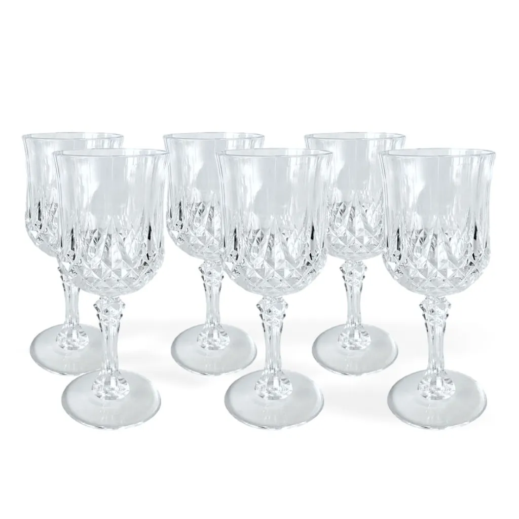 6er Set Kunststoff Weingläser Kristalleffekt 200ml / Ø7x16,5cm 3 6er Set Kunststoff Weingläser Kristalleffekt 200ml / Ø7x16,5cm