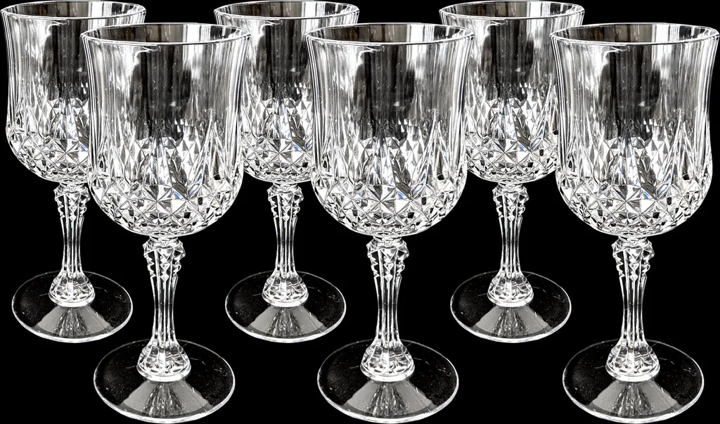 6er Set Kunststoff Weingläser Kristalleffekt 200ml / Ø7x16,5cm 6 6er Set Kunststoff Weingläser Kristalleffekt 200ml / Ø7x16,5cm – Bild 4