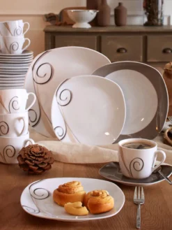 Van Well 18tlg. Kaffeeservice Porzellan Weiß 18 Tlg. -Kuechengeschirr 7dc7b294c4b2e75d5d1f998b61d0da4b