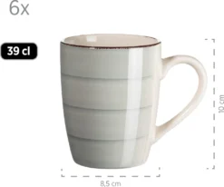 Mäser 931492 Lumaca Frühstück-Service Für 6 Personen Im Vintage Look, Handbemalte Keramik, Steingut, Rauchblau, 18-teilig (1 Set) 11 Mäser 931492 Lumaca Frühstück-Service Für 6 Personen Im Vintage Look, Handbemalte Keramik, Steingut, Rauchblau, 18-teilig (1 Set) -Kuechengeschirr 7df553e65eec8f2443518d455172bb7b