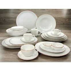 CreaTable 20317 Kombiservice Vintage Nature Für 4 Personen, Porzellan, Weiß (1 Set, 16-teilig) -Kuechengeschirr 7e8369650c478a4805d2001051842ae5